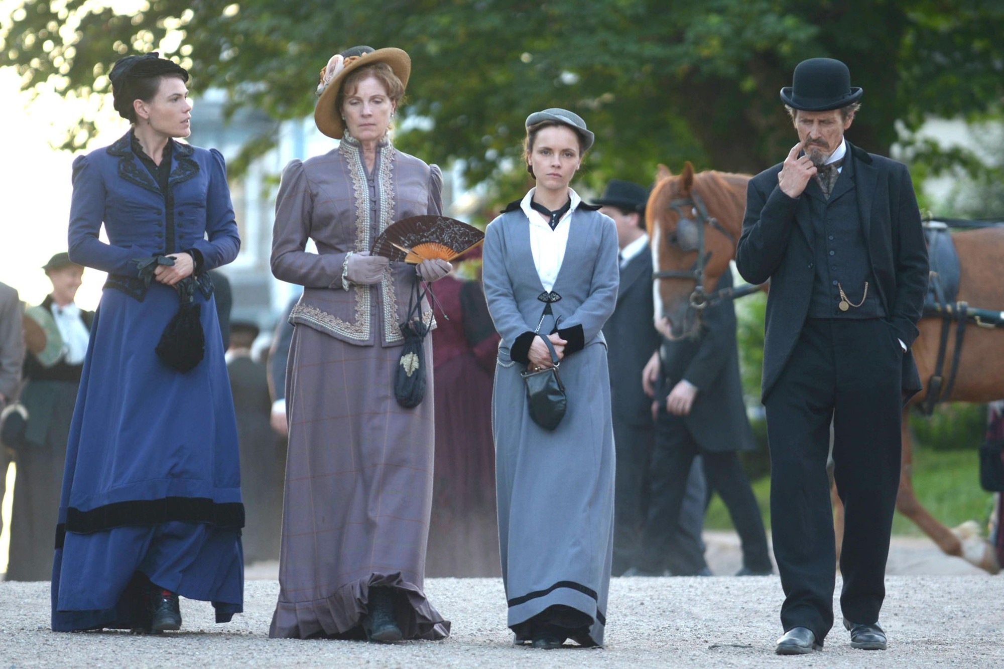 Clea DuVall, Sara Botsford, Christina Ricci and Stephen McHattie in Lifetime's Lizzie Borden Took an Ax (2014)