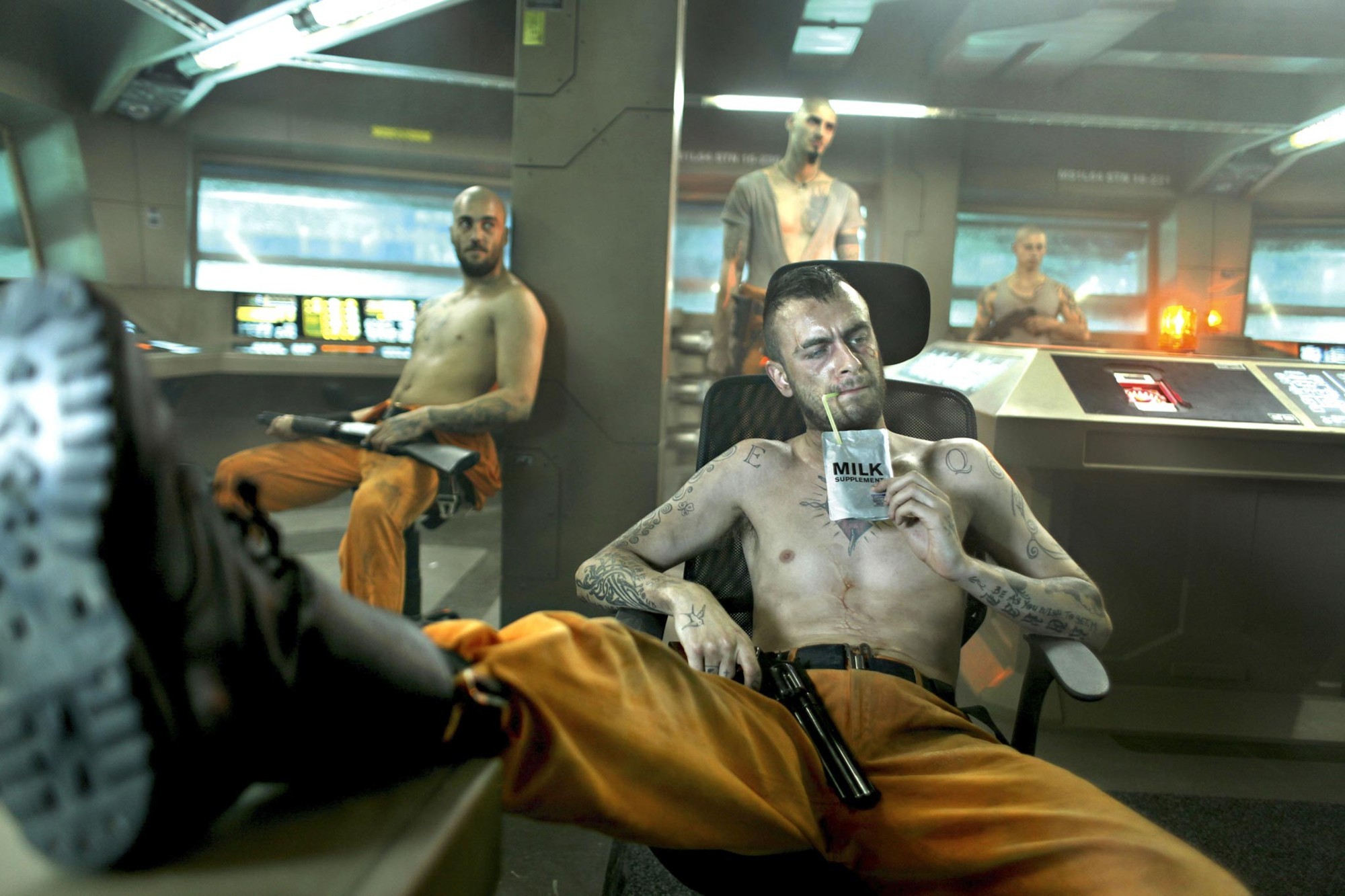 Joseph Gilgun stars as Hydell in Europa Corp.'s Lockout (2012)