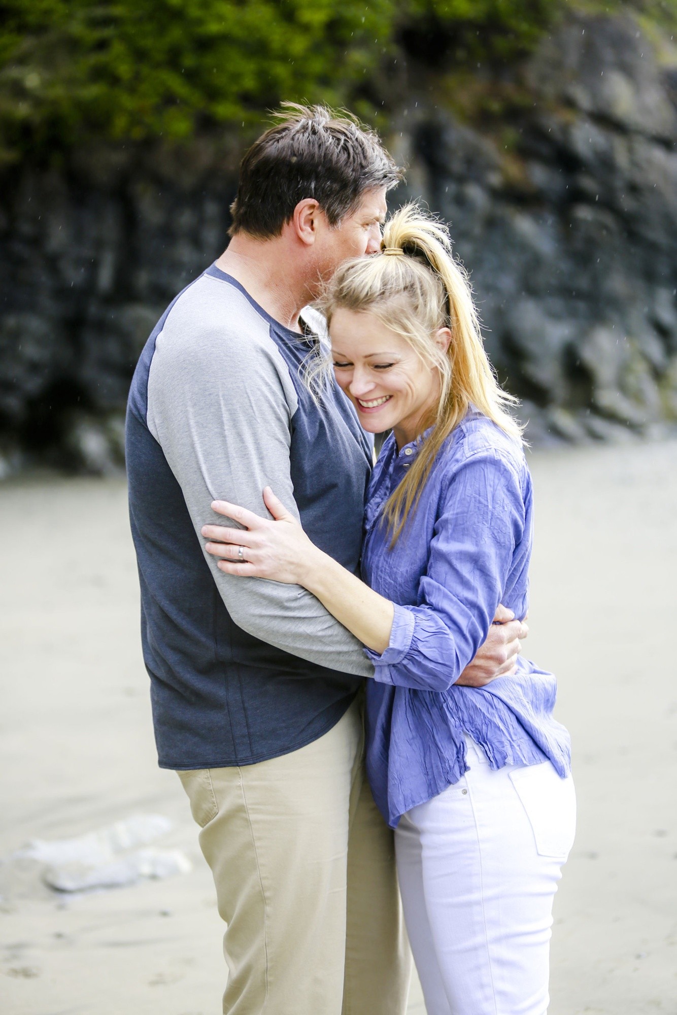Paul Johansson stars as David and Teri Polo stars as Chloe in Hallmark Channel's Love, Again (2015)
