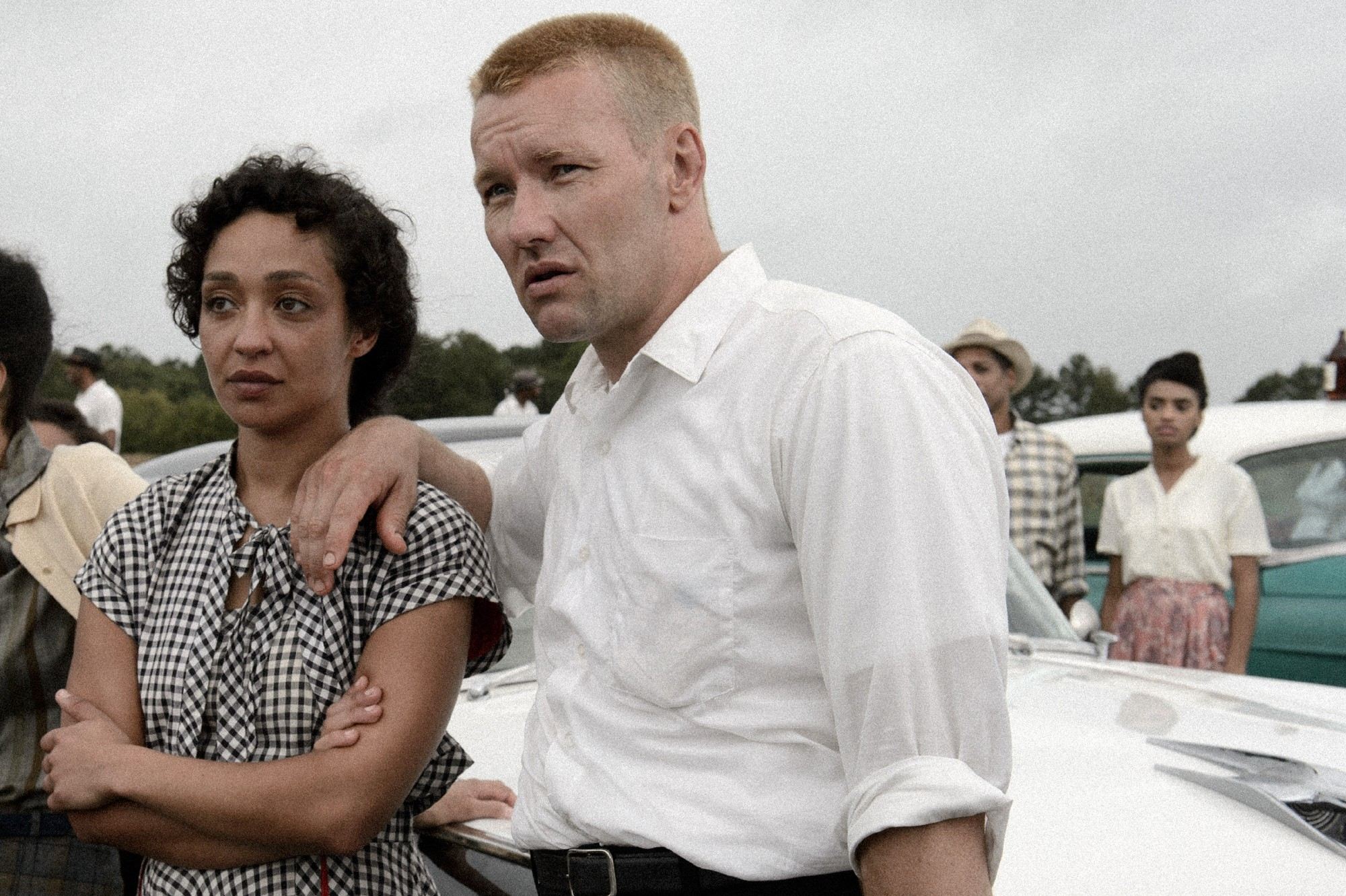 Ruth Negga stars as Mildred Loving and Joel Edgerton stars as Richard Loving in Focus Features' Loving (2016)