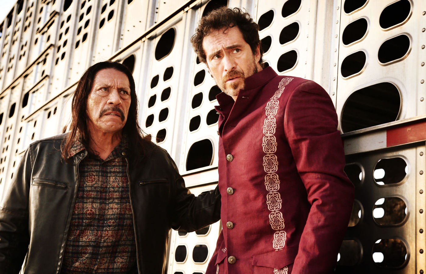 Danny Trejo stars as Machete Cortez and Demian Bichir stars as Mendez the Madman in Open Road Films' Machete Kills (2013)