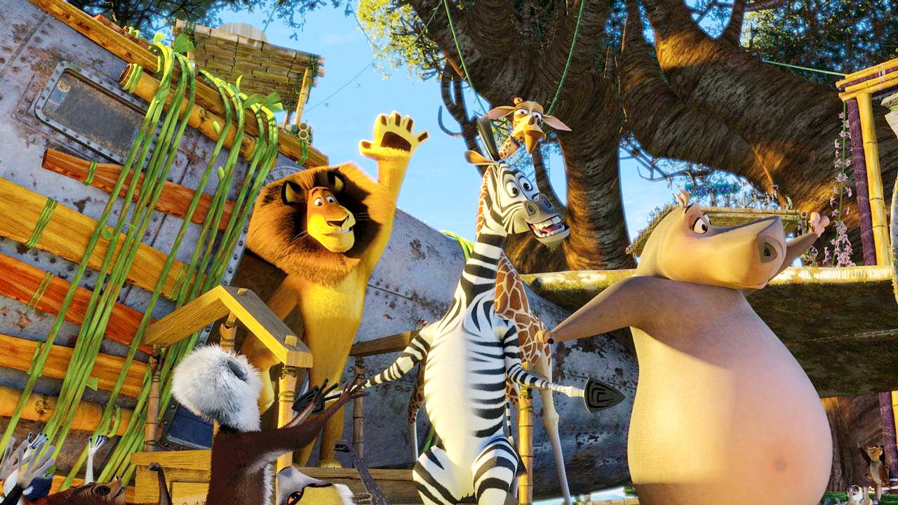 Madagascar Escape 2 Africa (2008) Gloria and Moto Moto's Date/Melman  Confesses 