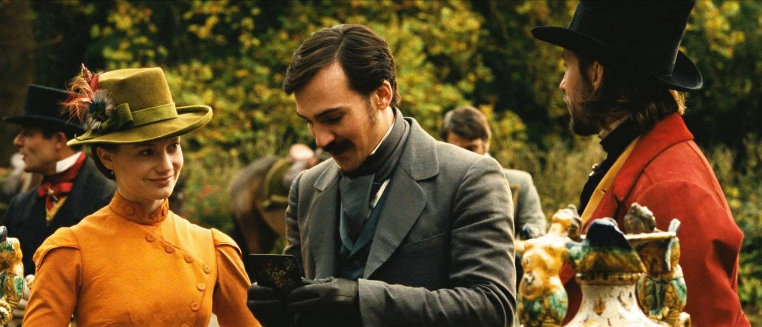 Mia Wasikowska stars as Emma Bovary and Henry Lloyd-Hughes stars as Charles Bovary in Alchemy's Madame Bovary (2015)