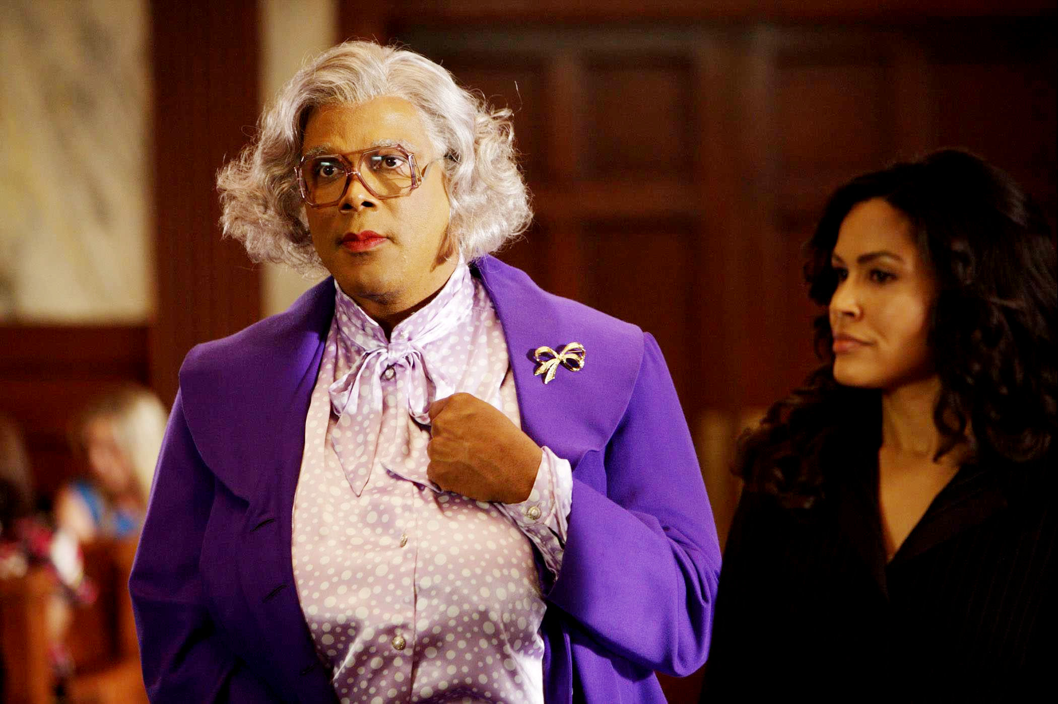 Tyler Perry stars as Madea in Lionsgate Films' Madea Goes to Jail (2009). Photo credit by Quantrell Colbert.