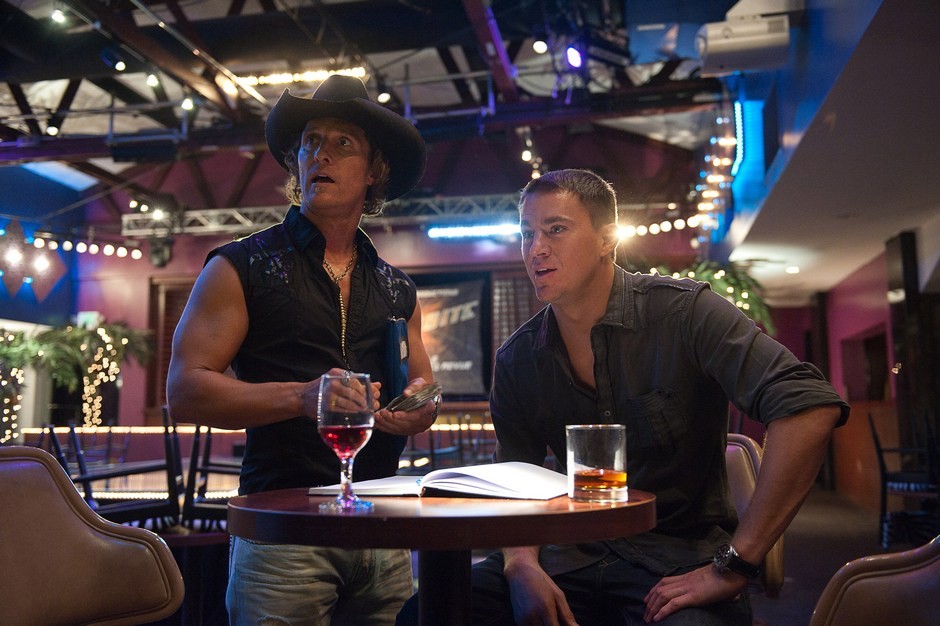 Matthew McConaughey stars as Dallas and Channing Tatum stars as Mike Martingano in Warner Bros. Pictures' Magic Mike (2012)