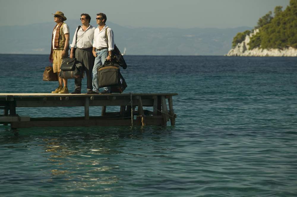 Stellan Skarsgard, Colin Firth and Pierce Brosnan in Universal Pictures' Mamma Mia! (2008)