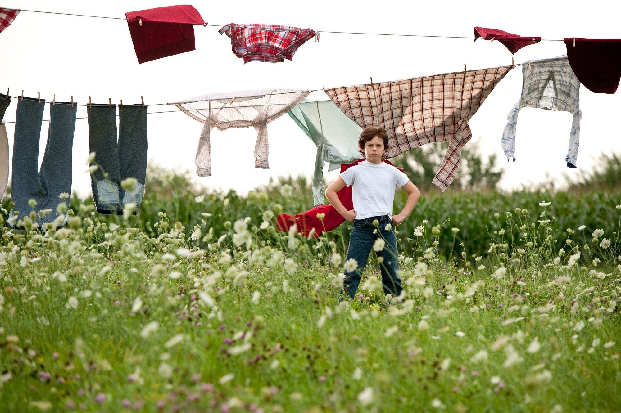Cooper Timberline stars as Clark Kent at 9 in Warner Bros. Pictures' Man of Steel (2013)