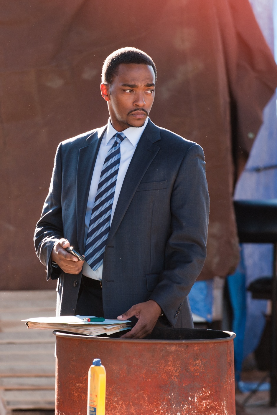 Anthony Mackie stars as Mike Ackerman in Summit Entertainment's Man on a Ledge (2012)