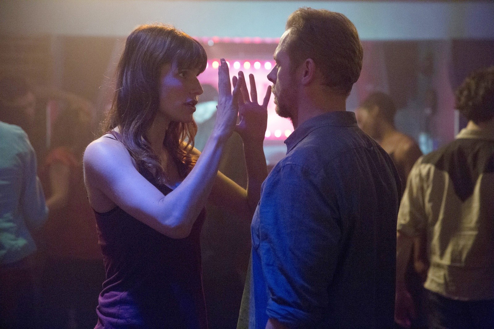 Lake Bell stars as Nancy and Simon Pegg stars as Jack in Saban Films' Man Up (2015)
