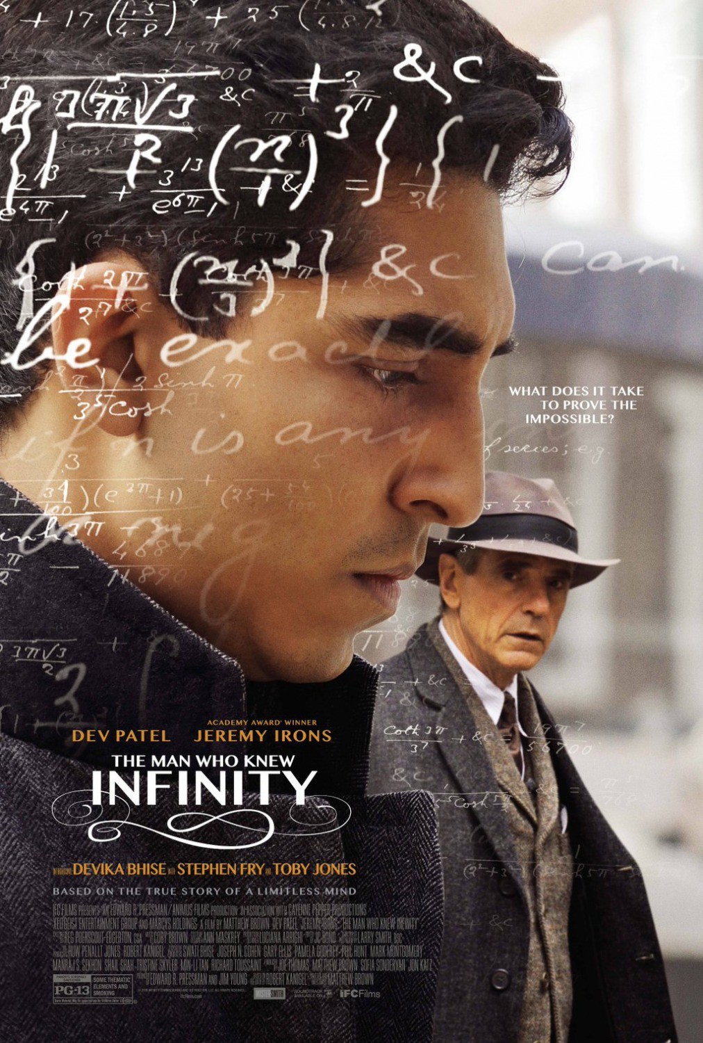 Poster of IFC Films' The Man Who Knew Infinity (2016)