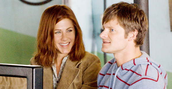Jennifer Aniston Sue Claussen and Steve Zahn stars as Mike Cranshaw in MGM's Management (2009)