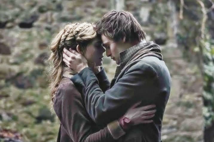 Elle Fanning stars as Mary Shelley and Douglas Booth stars as Percy Shelley in IFC Films' Mary Shelley (2018)