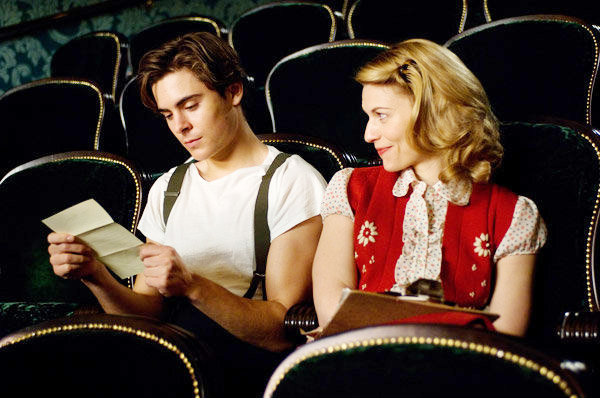 Zac Efron stars as Richard Samuels and Claire Danes stars as Sonja Jones in Freestyle Releasing's Me and Orson Welles (2009)