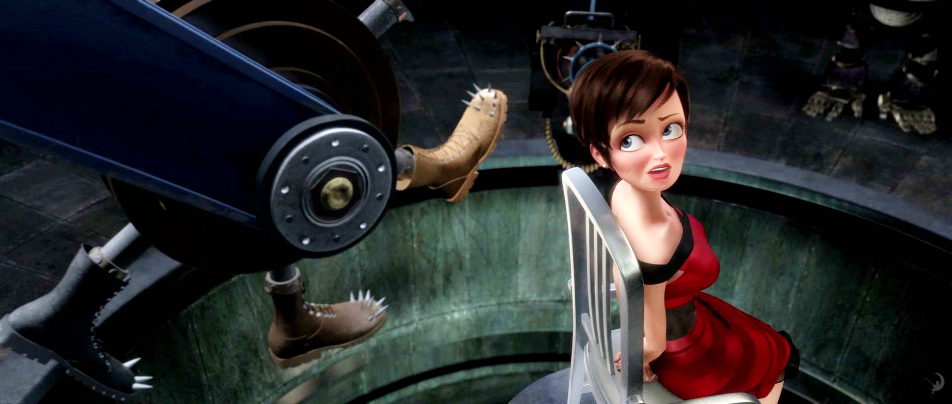 A scene from DreamWorks SKG's MegaMind (2010)
