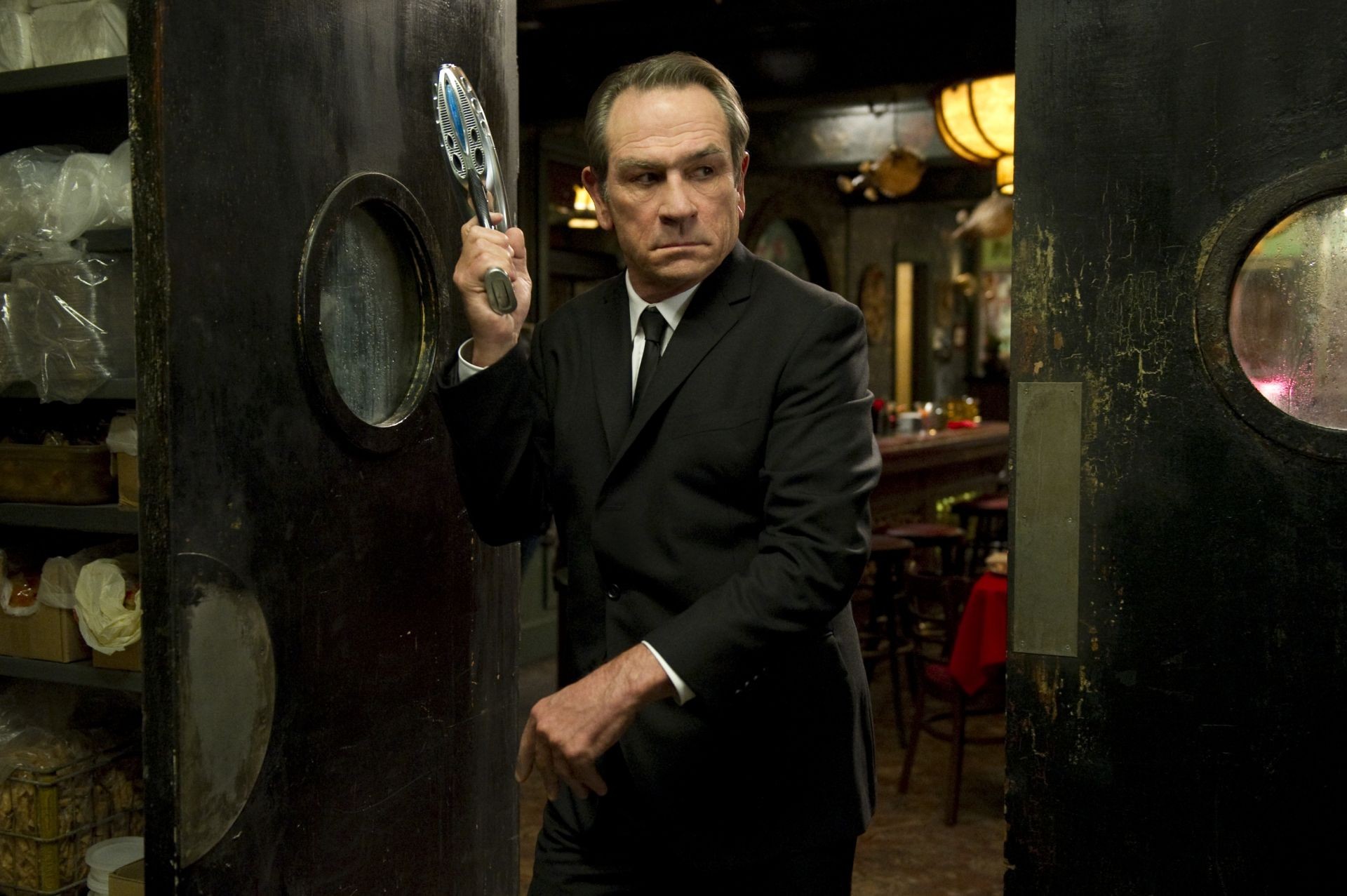 Tommy Lee Jones stars as Agent K in Columbia Pictures' Men in Black 3 (2012). Photo credit by Wilson Webb.