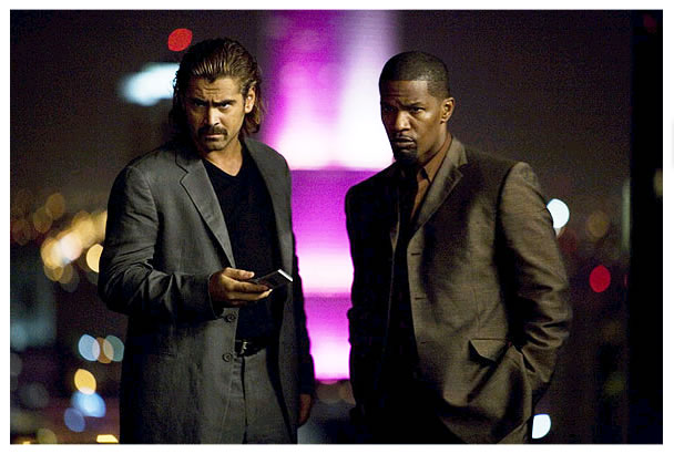 Colin Farrell as Det. Sonny Crockett and Jamie Foxx as Det. Ricardo Tubbs in Universal Pictures' Miami Vice (2006)