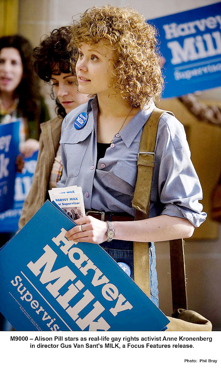 Alison Pill stars as Anne Kronenberg in Focus Features' Milk (2008). Photo credit by Phil Bray.