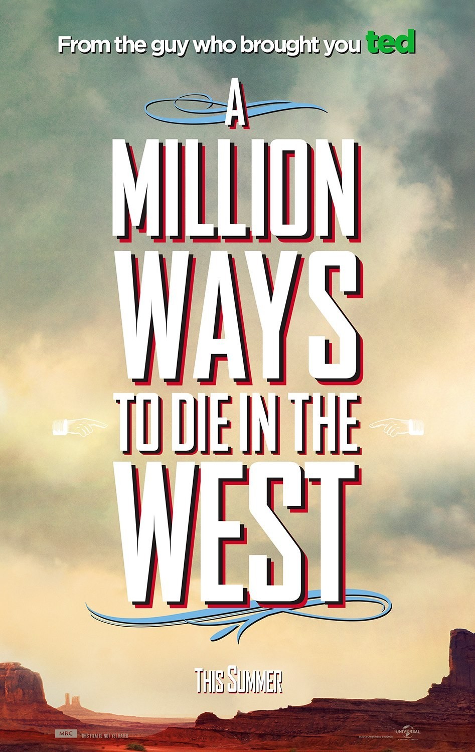 Poster of Universal Pictures' A Million Ways to Die in the West (2014)