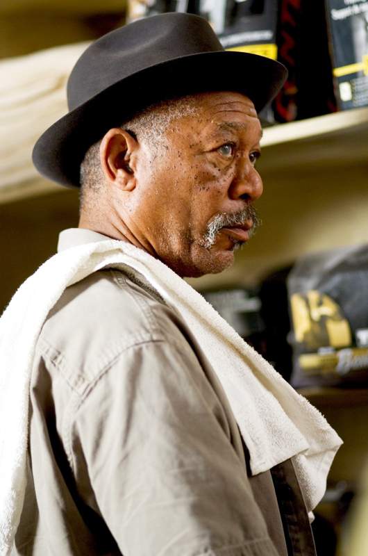 Morgan Freeman as Eddie Scrap-Iron Dupris in Warner Bros.' Million Dollar Baby (2004)