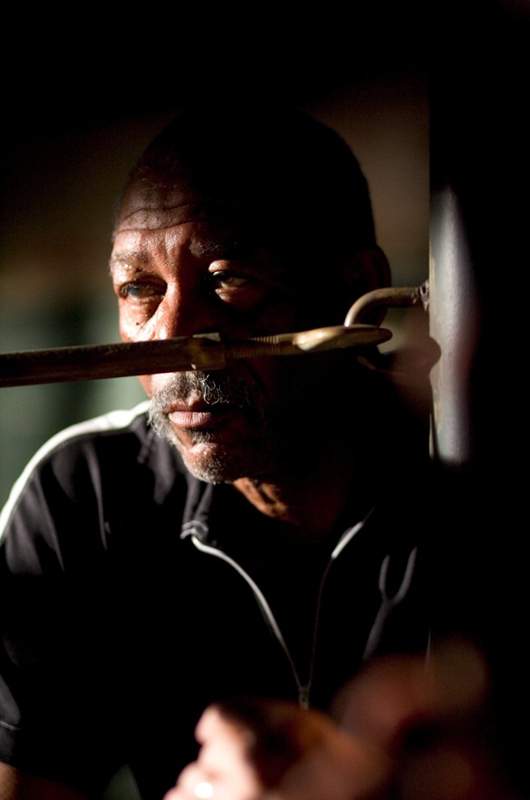 Morgan Freeman as Eddie Scrap-Iron Dupris in Warner Bros.' Million Dollar Baby (2004)