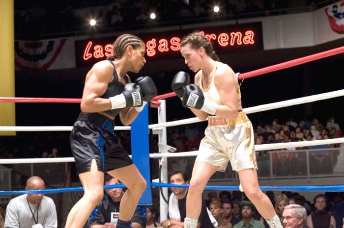 Hilary Swank as Maggie Fitzgerald in Warner Bros.' Million Dollar Baby (2004)