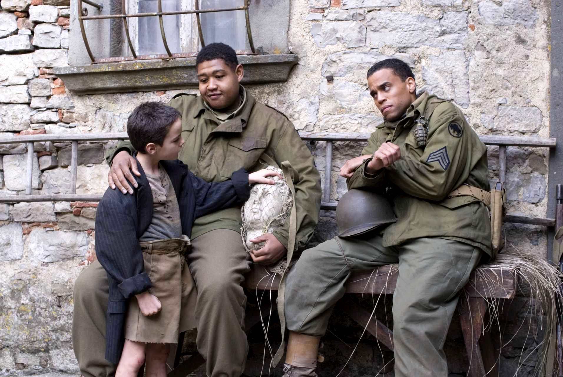 Matteo Sciabordi, Omar Benson Miller and Michael Ealy in Buena Vista Pictures' Miracle at St. Anna (2008)