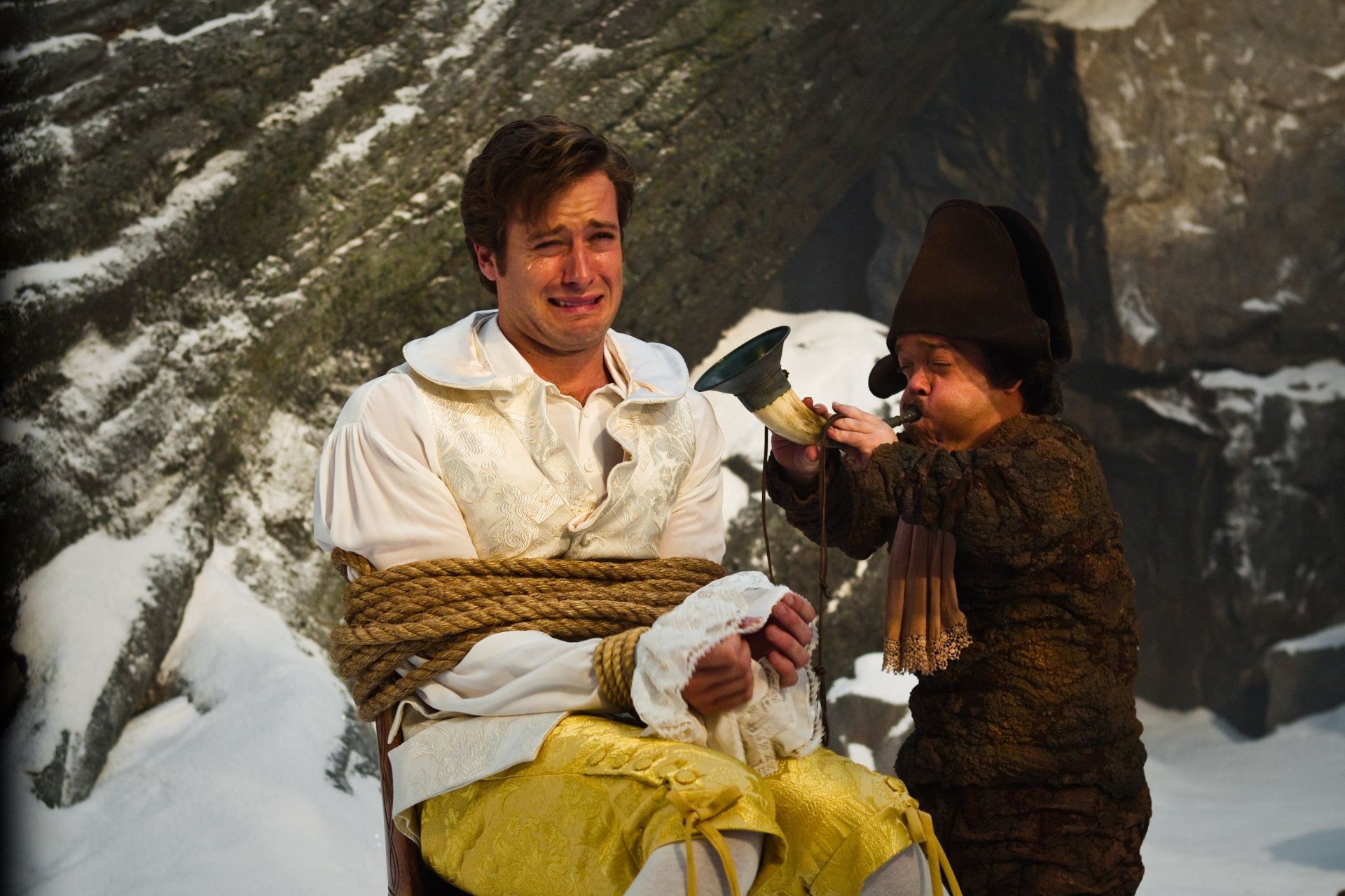 Armie Hammer stars as Prince Andrew Alcott and Jordan Prentice stars asNapoleon in Relativity Media's Mirror Mirror (2012). Photo credit by Jan Thijs.