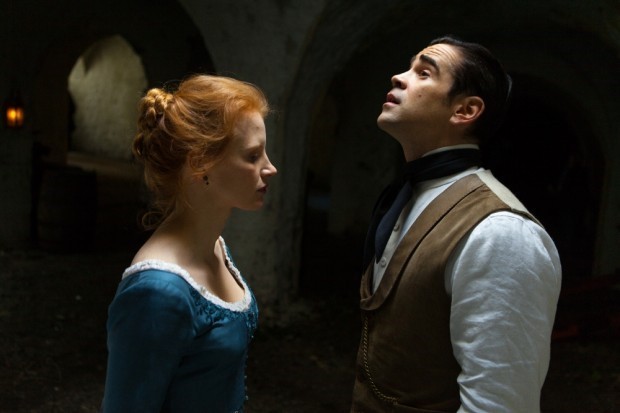 Jessica Chastain stars as Miss Julie and Colin Farrell stars as John in Wrekin Hill Entertainment's Miss Julie (2014)