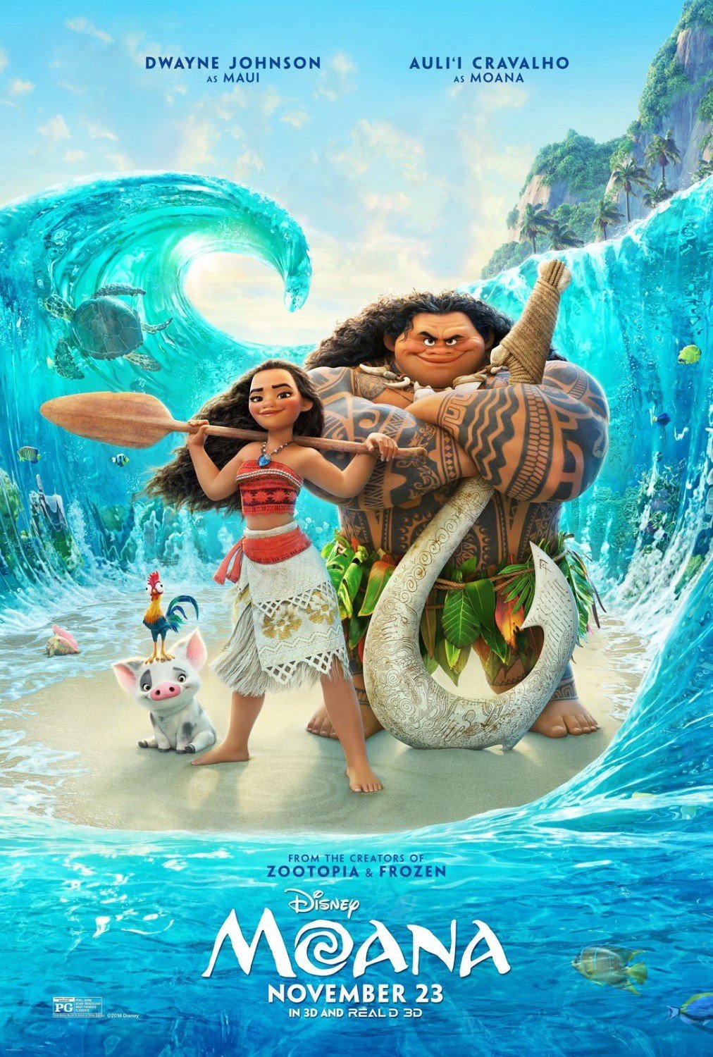 Poster of Walt Disney Pictures' Moana (2016)