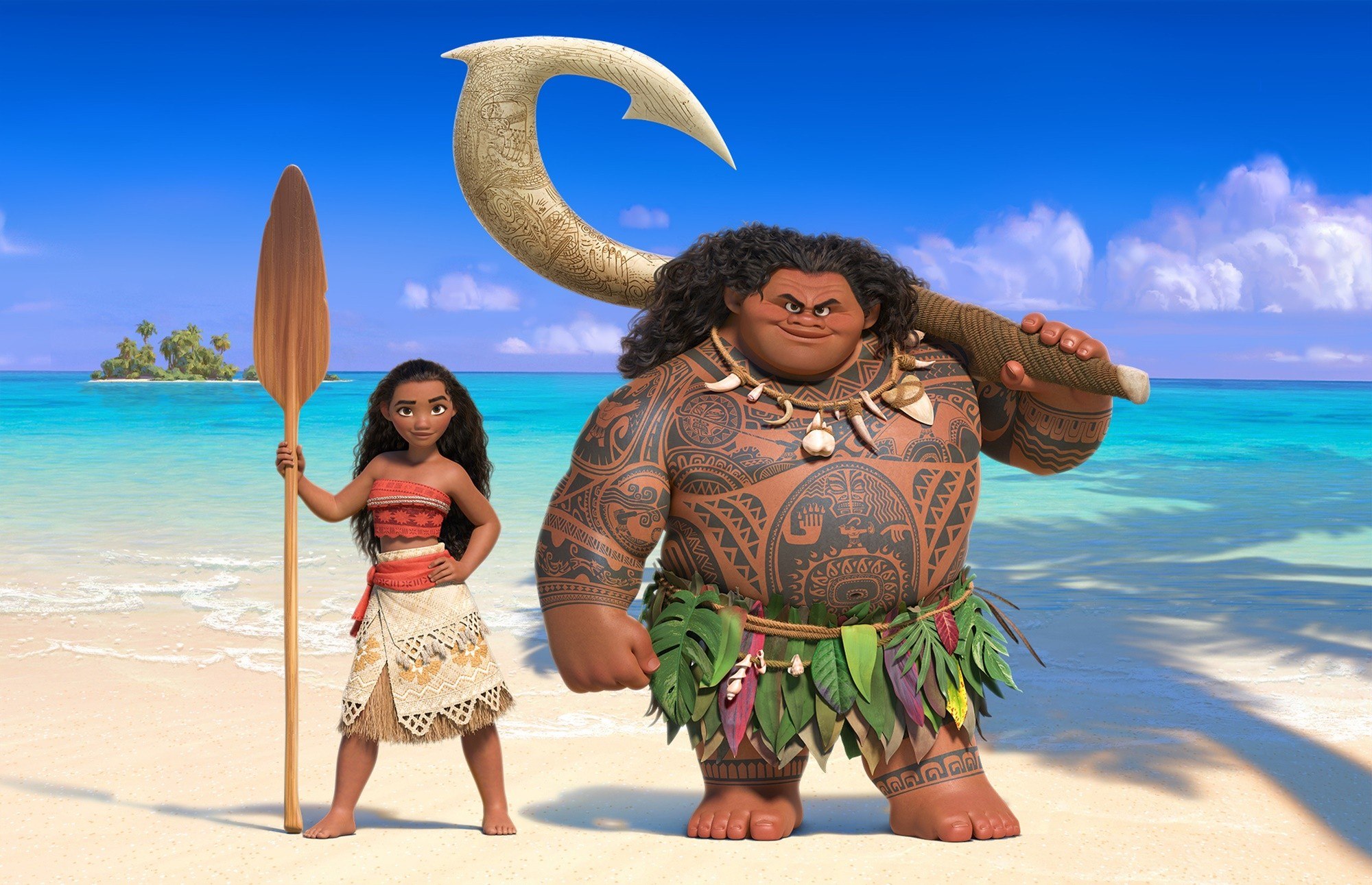 Moana and Maui from Walt Disney Pictures' Moana (2016)