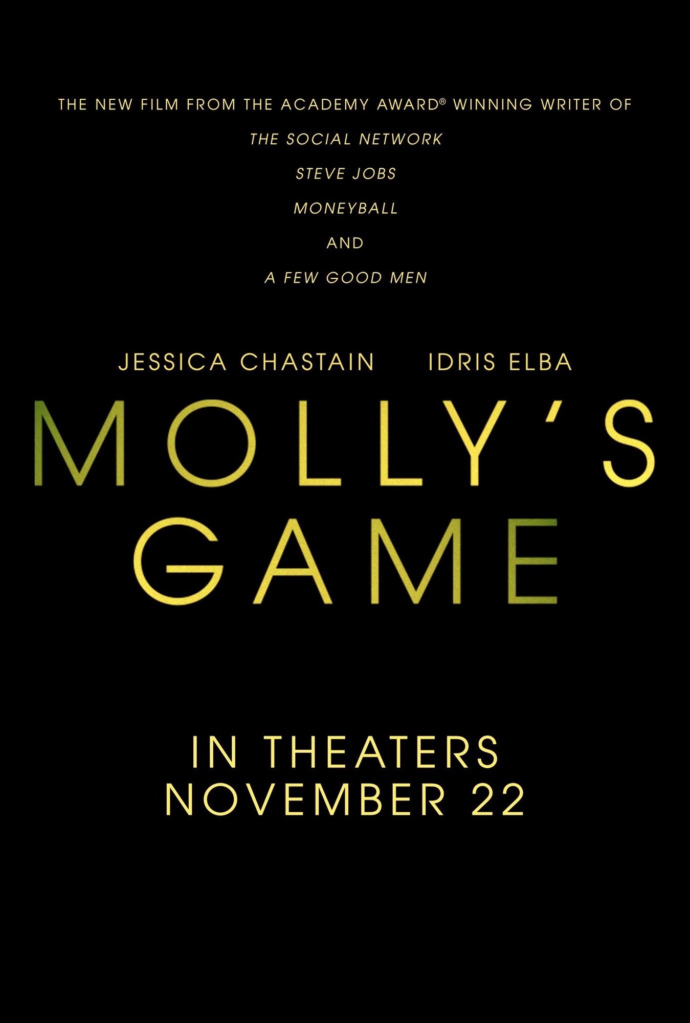 Poster of STX Entertainment's Molly's Game (2017)