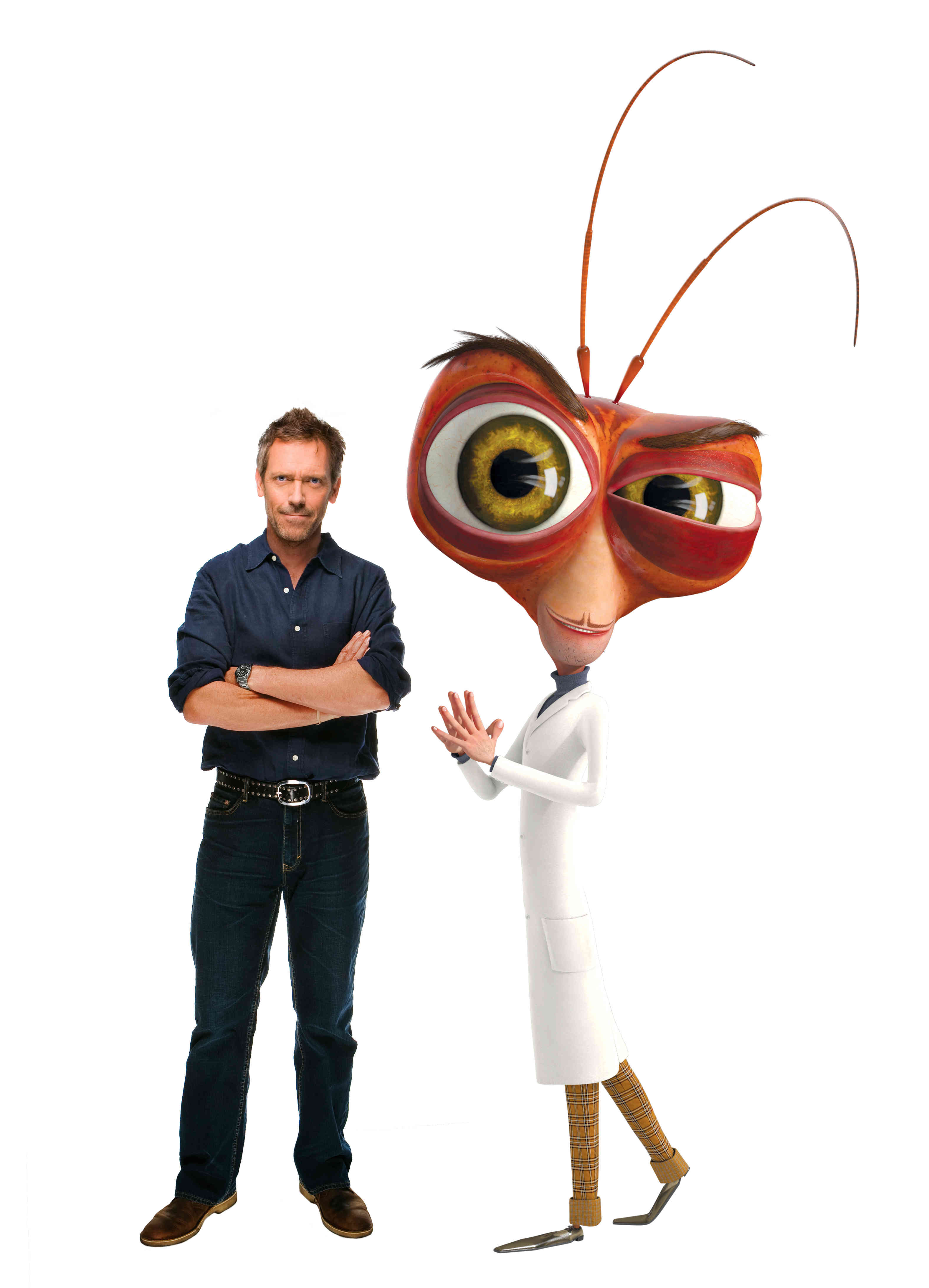 Hugh Laurie voices Dr. Cockroach Ph.D. in Paramount Pictures' Monsters vs. Aliens (2009)