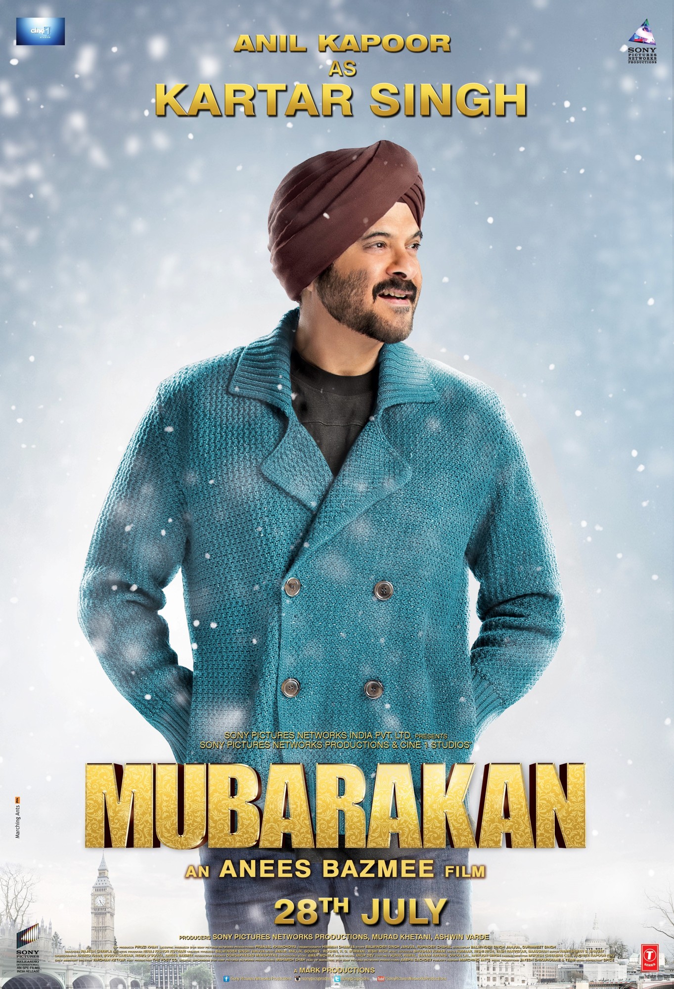 Poster of Sony Pictures' Mubarakan (2017)