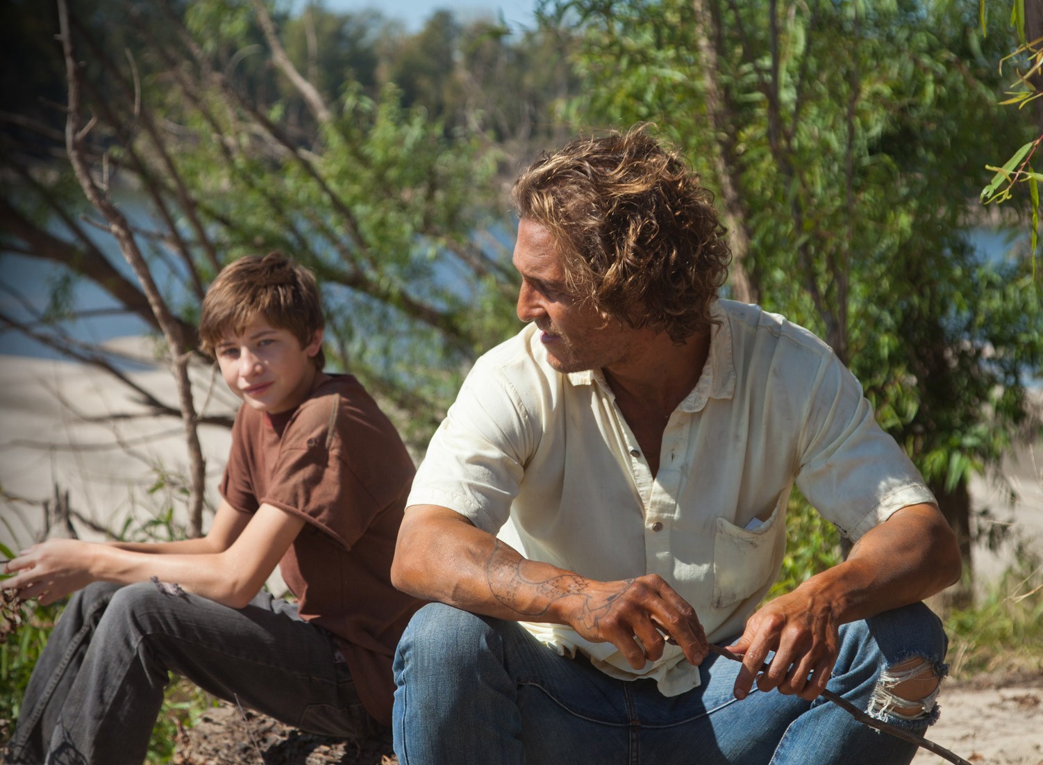 Tye Sheridan stars as Ellis and Matthew McConaughey stars as Mud in Roadside Attractions' Mud (2013)