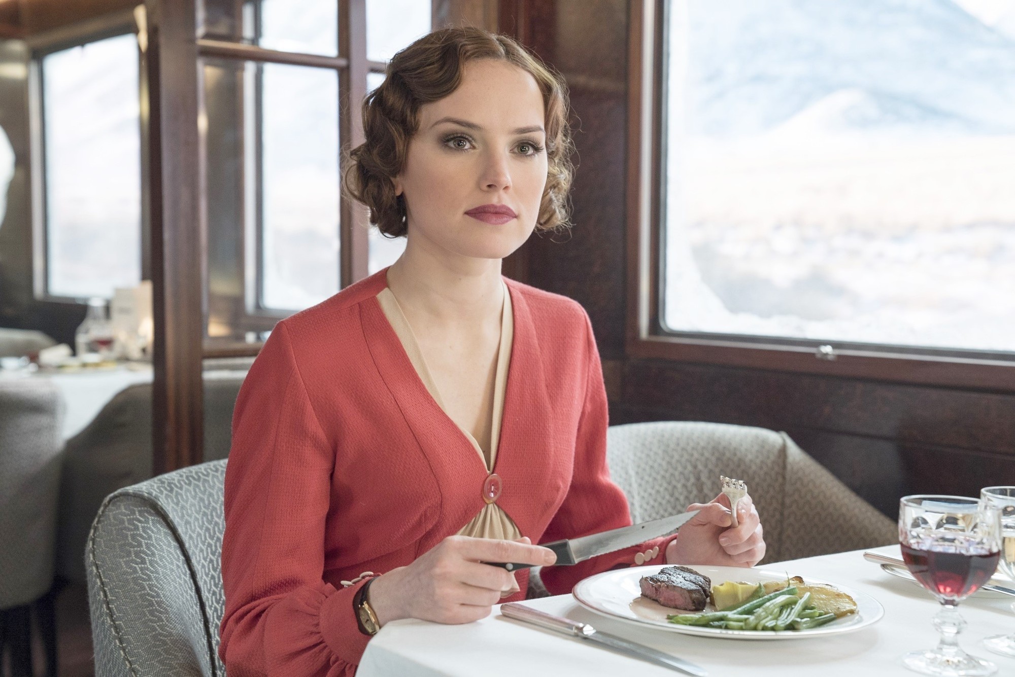 Daisy Ridley stars as Mary Debenham in 20th Century Fox's Murder on the Orient Express (2017)