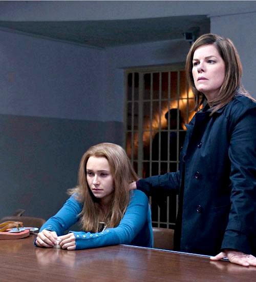 Hayden Panettiere stars as Amanda Knox and Marcia Gay Harden stars as Edda Mellas in Lifetime's Amanda Knox: Murder on Trial in Italy (2011)