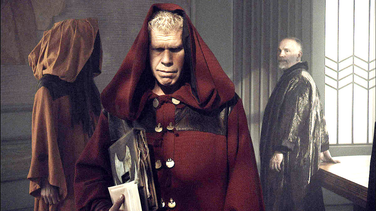 Ron Perlman stars as Brother Samuel and John Malkovich stars as Constantine in Paradox Entertainment's Mutant Chronicles (2009)