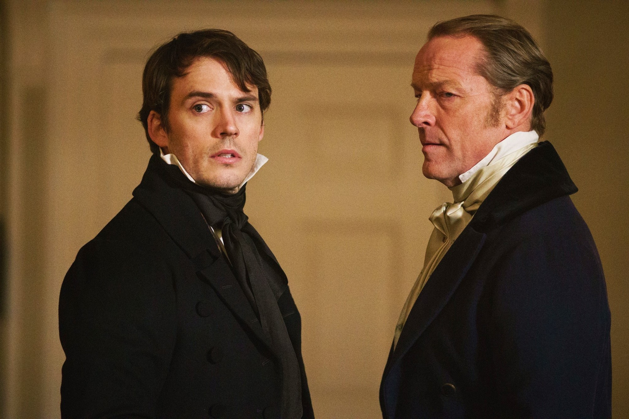 Sam Claflin (Philip) and Iain Glen in Fox Searchlight Pictures' My Cousin Rachel (2017)