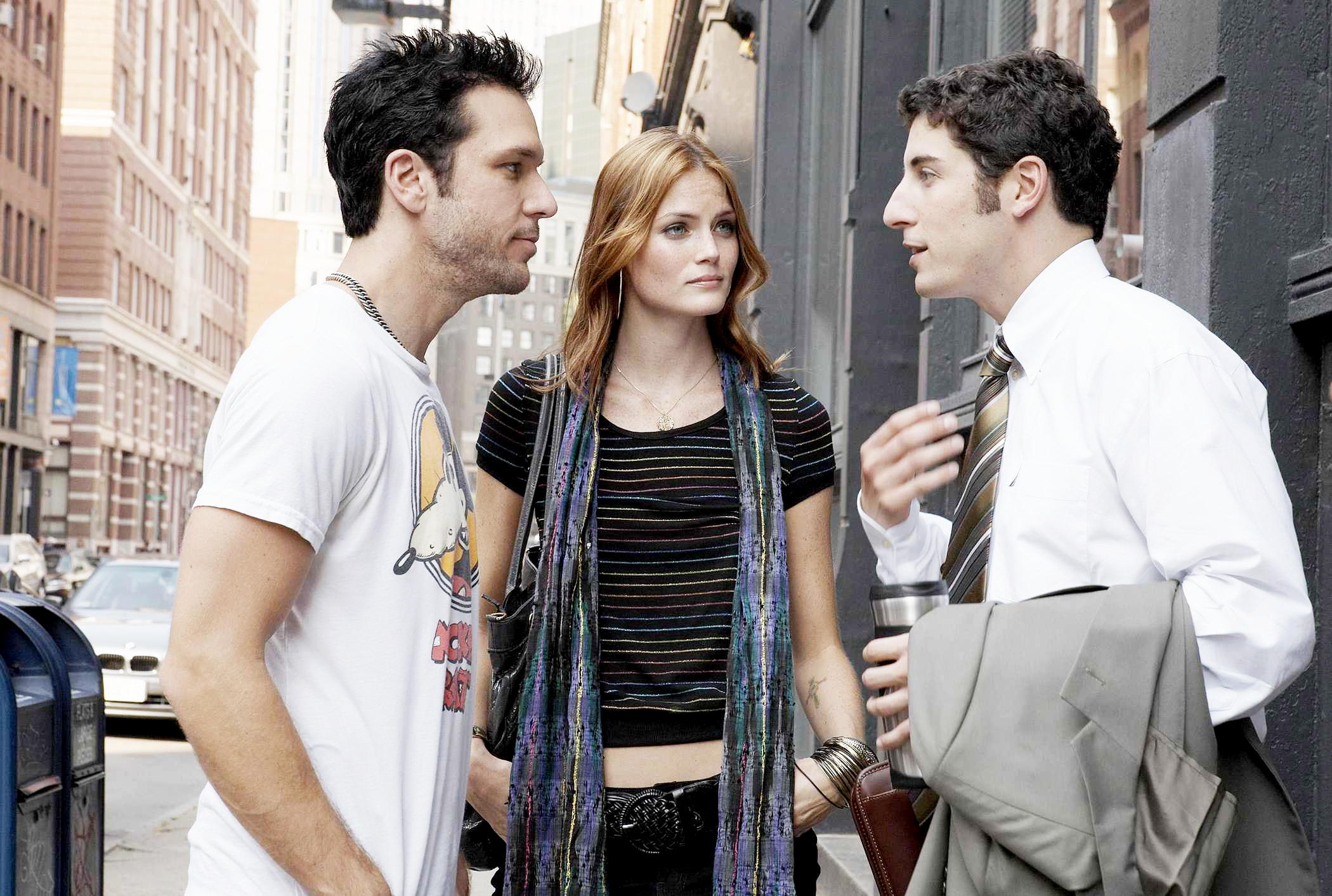 Dane Cook, Mini Anden and Jason Biggs in Lions Gate Films' My Best Friend's Girl (2008). Photo credit by Claire Folger.
