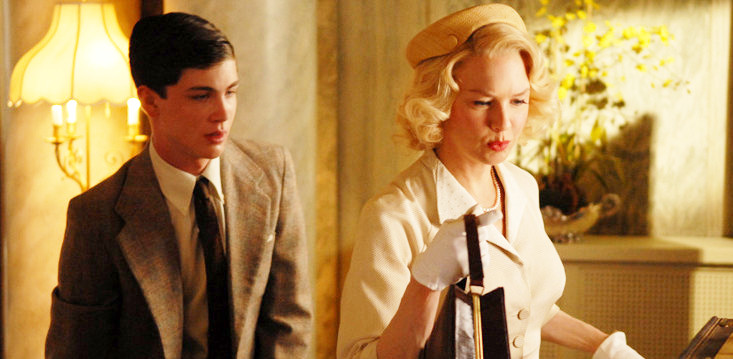 Logan Lerman stars as George Hamilton and Renee Zellweger stars as Anne Deveraux in Freestyle Releasing's My One and Only (2009)