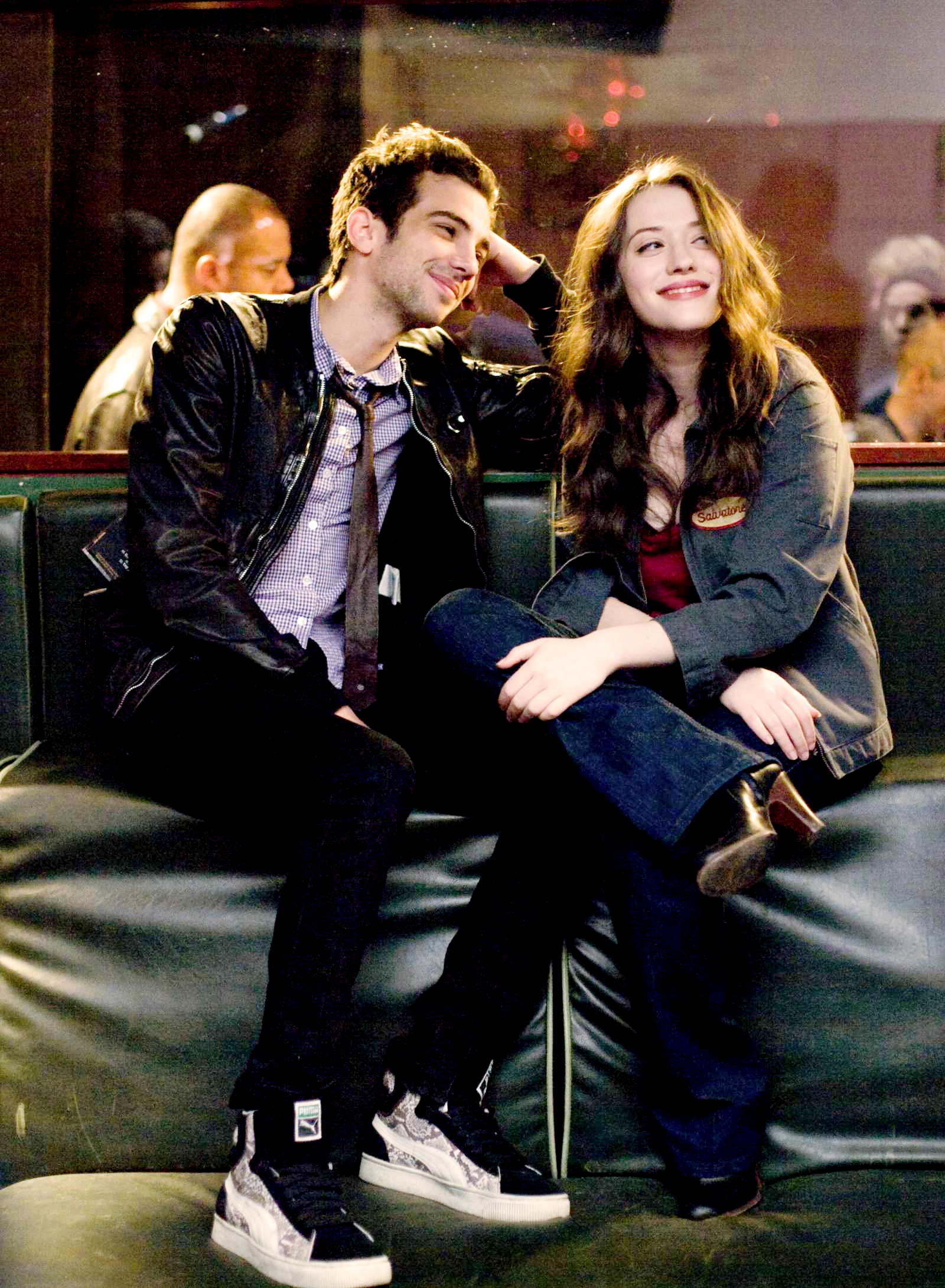 Jay Baruchel stars as Tal and Kat Dennings stars as Norah in Sony Pictures' Nick and Norah's Infinite Playlist (2008). Photo credit by K.C. Bailey.