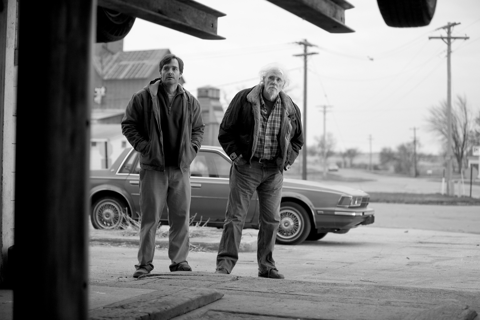 Will Forte stars as David Grant and Bruce Dern stars as Woody Grant in Paramount Vantage's Nebraska (2013)