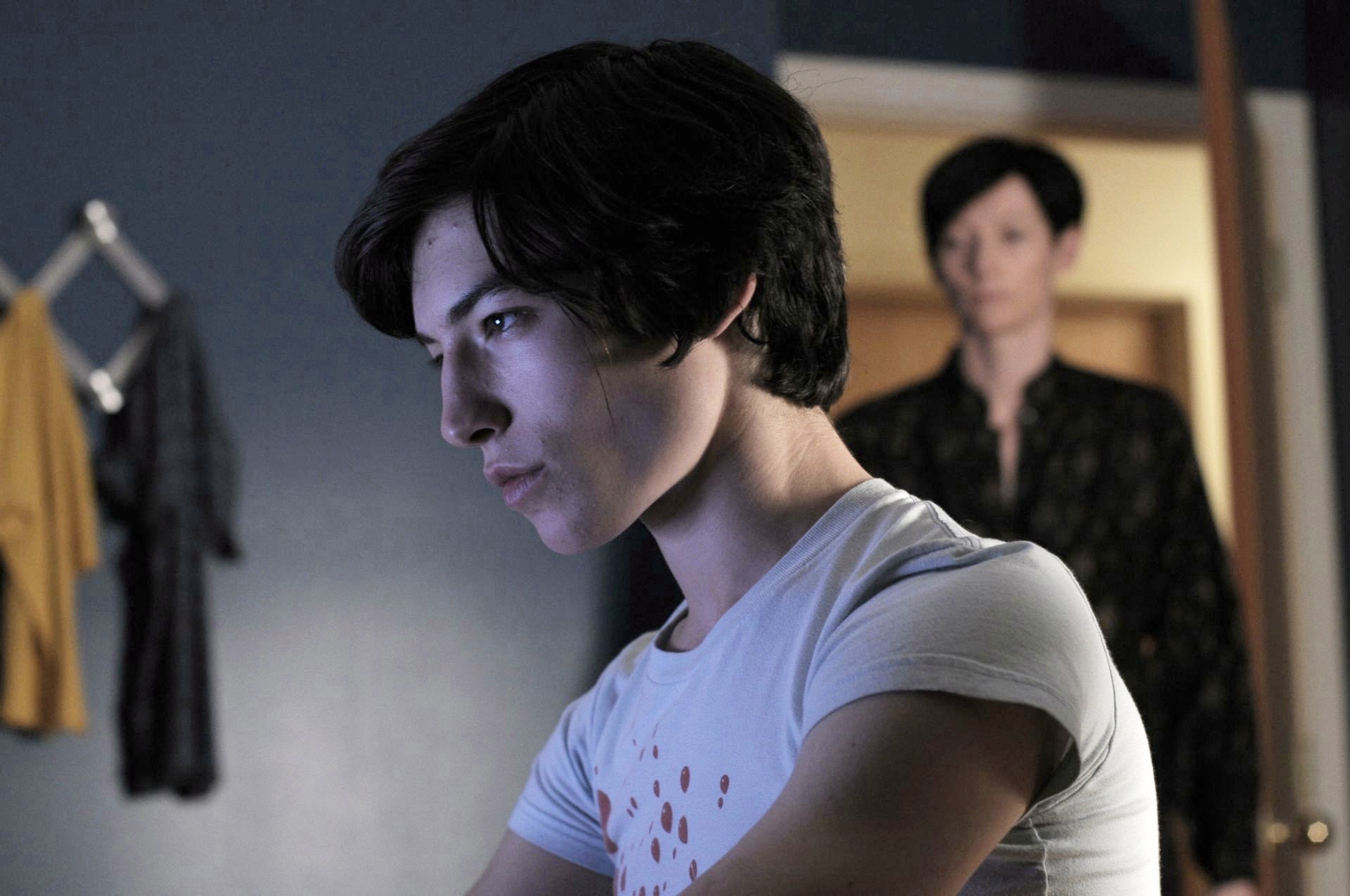Ezra Miller star as Kevin and Tilda Swinton star as Eva in Oscilloscope Laboratories' We Need to Talk About Kevin (2012)