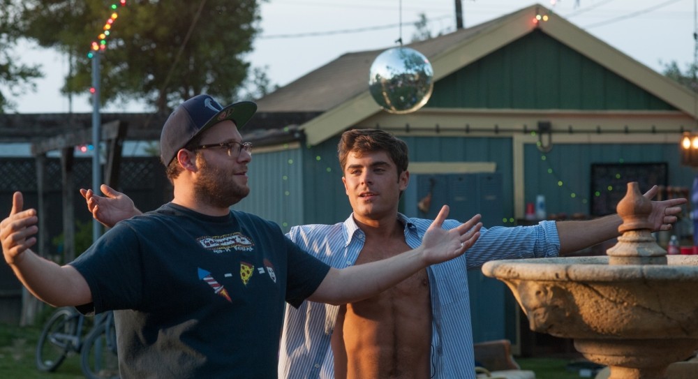 Seth Rogen stars as Mac Radner and Zac Efron stars as Teddy Sanders in Universal Pictures' Neighbors (2014)