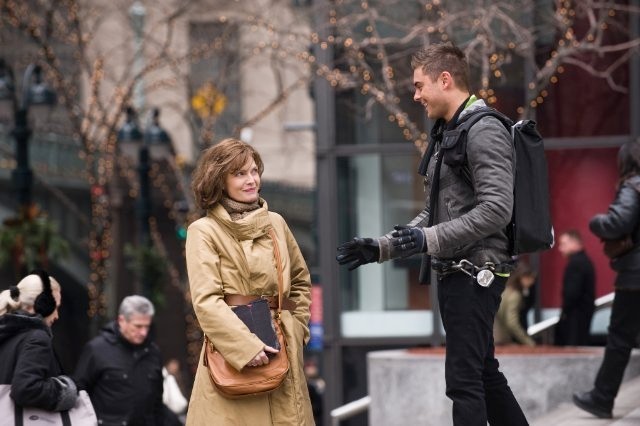 Michelle Pfeiffer stars as Ingrid and Zac Efron stars as Paul in Warner Bros. Pictures' New Year's Eve (2011)