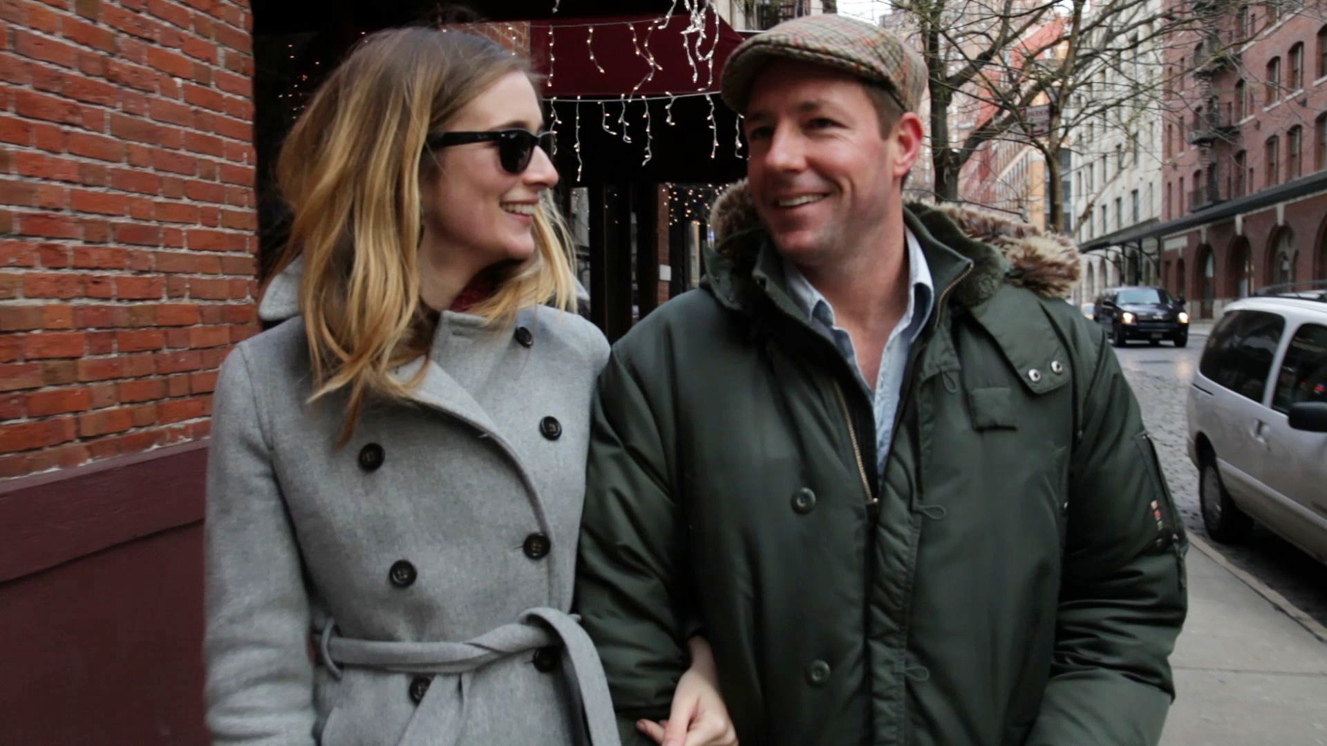 Caitlin Fitzgerald stars as Katie and Edward Burns stars as Buzzy in Tribeca Film's Newlyweds (2012). Photo credit by William Rexer.