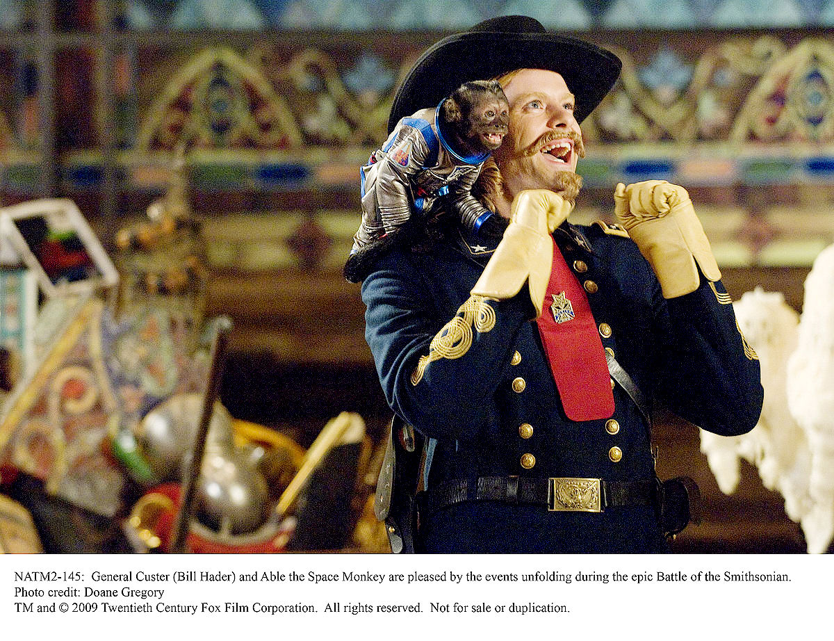Bill Hader stars as General George Armstrong Custer in 20th Century Fox's Night at the Museum 2: Battle of the Smithsonian (2009). Photo credit by Doane Gregory.