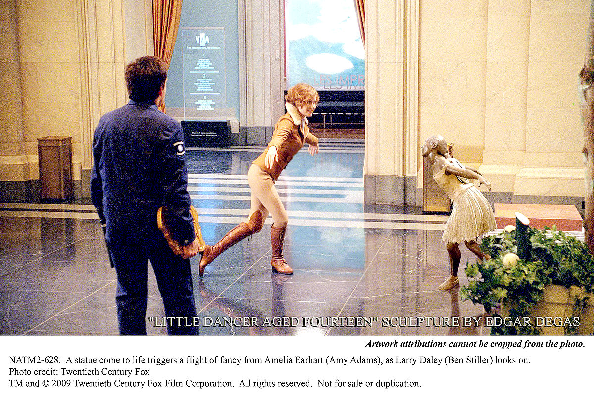 Ben Stiller stars as Larry Daley and Amy Adams stars as Amelia Earhart in 20th Century Fox's Night at the Museum 2: Battle of the Smithsonian (2009)