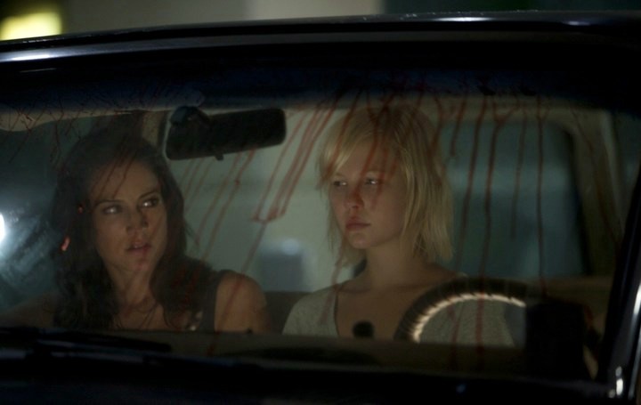 America Olivo stars as Tamara and Adelaide Clemens stars as Emma in Anchor Bay Films' No One Lives (2013)