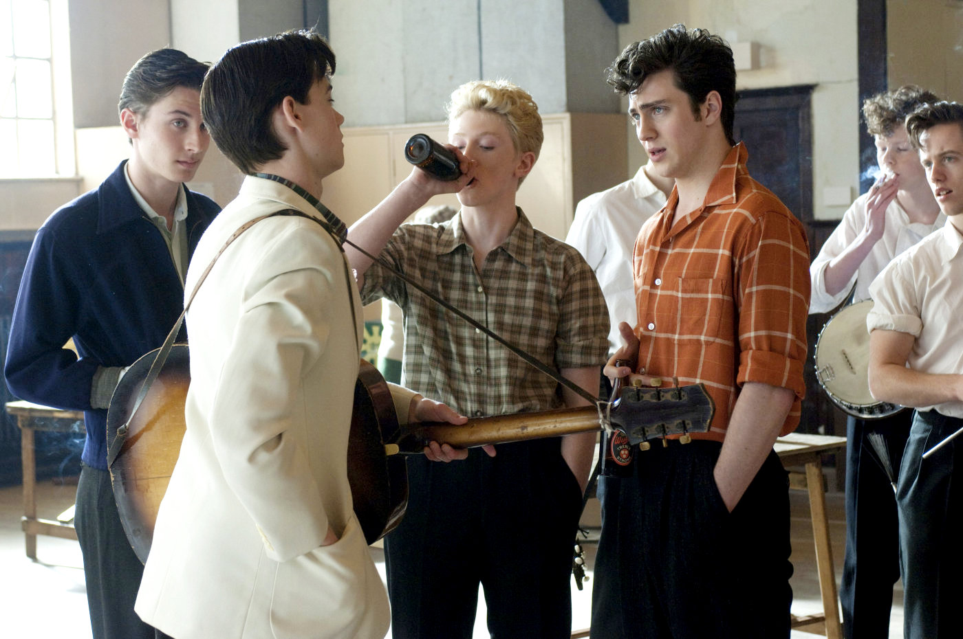 Aaron Johnson stars as John Lennon in The Weinstein Company's Nowhere Boy (2010)